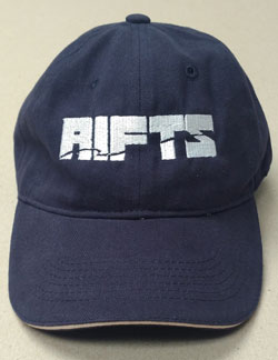 Rifts Embroidered White Logo Baseball Cap