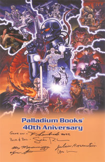 Palladium Books 40th Anniversary Print