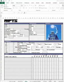 Rifts Automated Character Sheet on PalladiumBooks.com