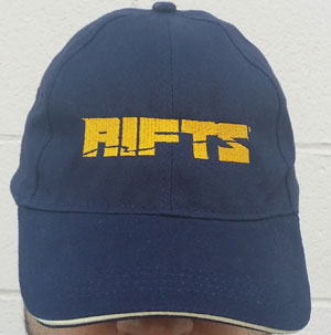 Rifts Embroidered Cap Gold Rifts Logo
