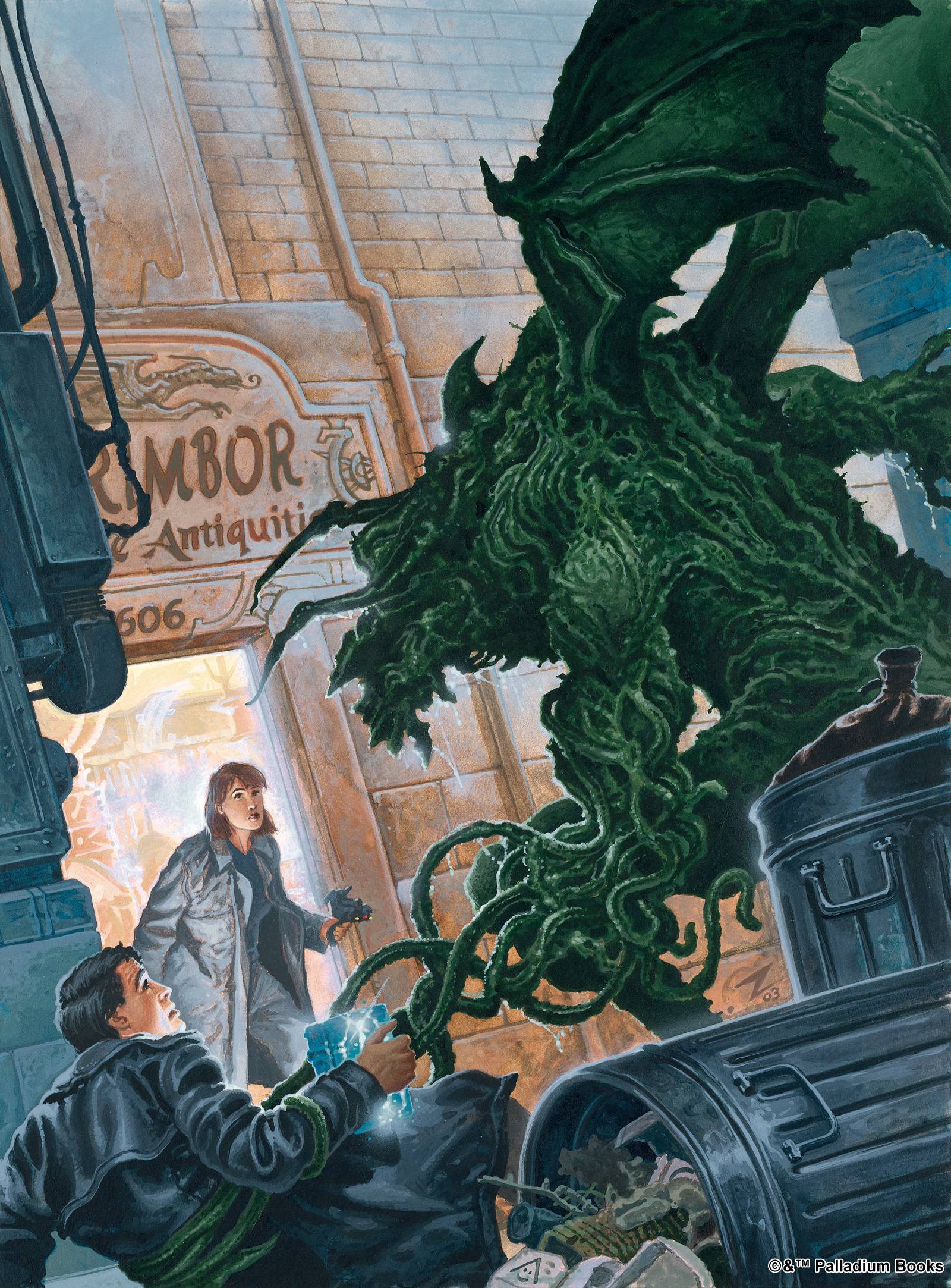 Beyond the supernatural cover artwork of a woman in a doorway being surprised by a green monster